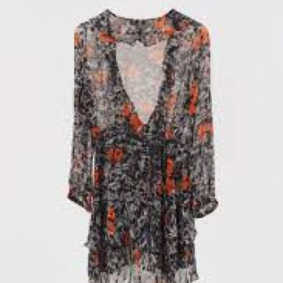 IRO WRAP DRESS SIZE 8 - Picture 4 of 8
